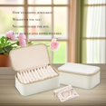 thumbnail image 4 of Organizador para joyas Vlando Travel con 12 bolsas, color blanco roto, 4 of 7