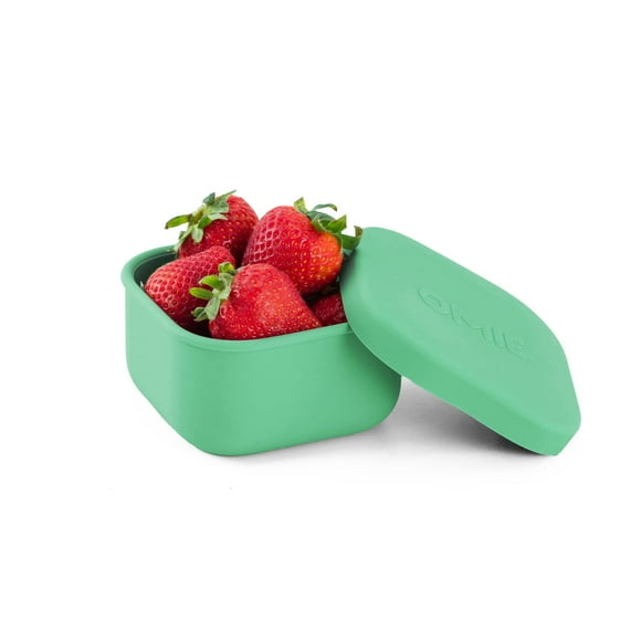 Omie OmieBox Silicone Leakproof Snack Containers To Go, Food Storage Containers with Lid, School Lunch Bento Container - BPA Free, Airtight, Dishwasher and Freezer Safe, Oven Safe - 9.4 ounces