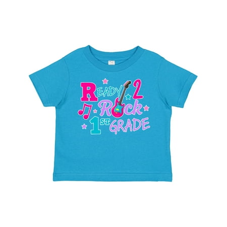 

Inktastic Back to School Ready 2 Rock 1st Grade Gift Toddler Toddler Girl T-Shirt
