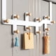 thumbnail image 3 of 10 de Madera Sobre la Puerta, Organizador de BañO para el Hogar, Estante para Ropa, Perchero para Sombreros, Soporte para Colgar en la Puerta, Negro, 3 of 7