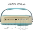 thumbnail image 4 of Supersonic Multi-Function Radio Wireless Bluetooth Retro Portable Speaker, USB Cable, Blue, 4 of 8
