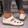 thumbnail image 6 of Wedge Heels Beach Sandals Casual Footwear Solid Color Comfortable Outdoor Indoor Use for Spring Summer Fashion White,37, 6 of 9