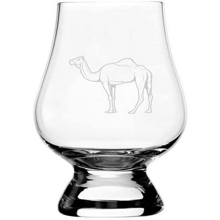 

Camel Body Zoo Animal Themed Etched 2.5oz Glencairn Wee Whisky Glass