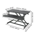 BENTISM Standing Desk Converter 2Tier Stand up Desk Riser 31.5