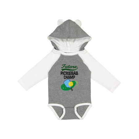 

Inktastic Future Pickleball Champ Gift Baby Boy or Baby Girl Long Sleeve Bodysuit