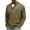 #034 Green, variant on Men's V Neck Walf Knit Patch Sweatshirt with Chest Pocket, Long Sleeve Tee Shirt for Big and Tall,Blue,S