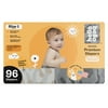 Hello Bello Premium Gender Neutral Diapers I for Babies and Kids I Size 1 I Limited Edition I 96 Count