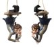 thumbnail image 1 of x resina Swing Genie creativo colgante patio jardín árbol madera, 1 of 5