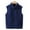 Navy, variant on Xboschi Kids Vest Jacket Solid Color Full Zip Warm Sleeveless Outwear Coat for Boys Girls Baby Toddler