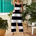thumbnail image 6 of Fgvctg Womens Valentine's Day Jumpsuits Wide Leg Pant Cute Love Heart Print Overall Sleeveless Rompers Spaghetti Straps Jumpsuit Plus Size Bib Overalls Sprimg Clothes With Pockets Cyan 2XL, 6 of 6