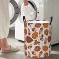 thumbnail image 5 of Fotbe Pinecone Autumn Pattern Pattern Laundry Basket with Handles, Waterproof Large Laundry Hamper, Wash Bag for Corner Dorm, Rolling Laundry Basket with Handles-Small, 5 of 6