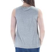 Max Studio London Womens Solid Tank Top, Grey, X-Small