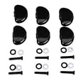 thumbnail image 1 of Guitar Tuning Key Button, Folk Guitar Tuning Peg Handle Stable 6Pcs Robust Fashionable  for Replacement Black,Gold, 1 of 7