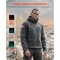thumbnail image 5 of DEWBU Heated Jacket Polar Fleece for Men, Heated Hoodie with 12V Battery Pack, Electric Heating Coat for Winter Outdoor, 5 of 8