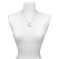 thumbnail image 3 of Delight Jewelry Goldtone Wishbone Gymnastics Ring Charm Necklace, 18", 3 of 4