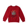 thumbnail image 4 of Matching Family Christmas Tree Print Long Sleeve Sweatshirt Casual Pullover Tops, 4 of 8