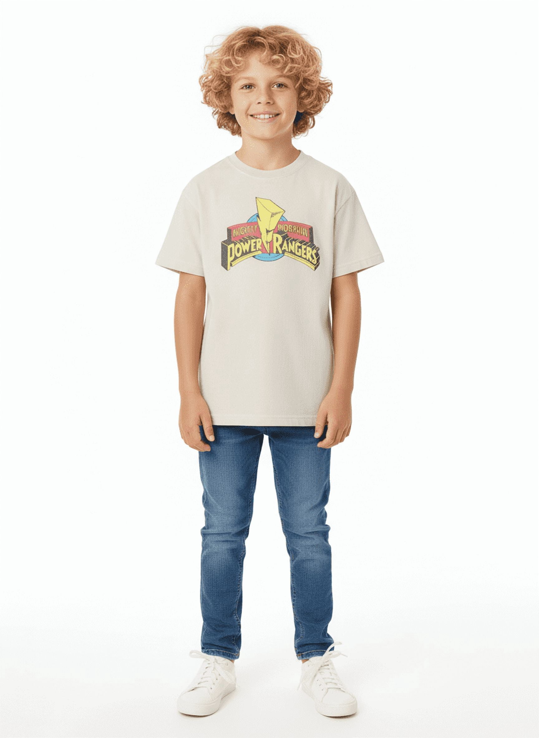 Power Rangers Boys Mineral Wash Mighty Morphin Graphic Tee, Sizes 4-18