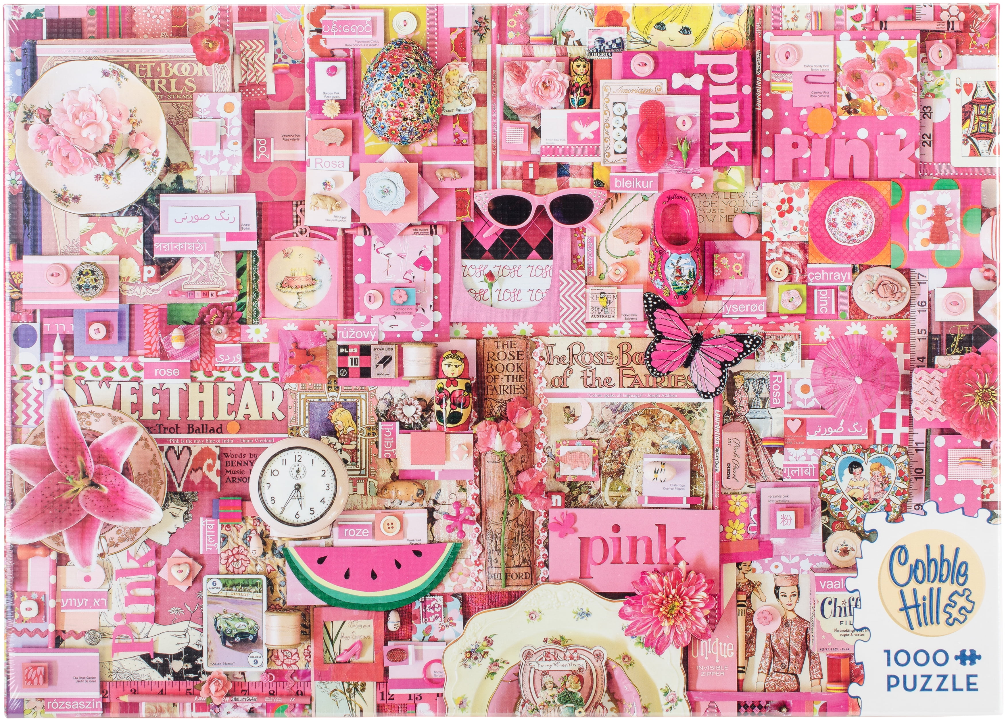 Cobble Hill All Things Pink Puzzle - 1,000 Pieces ...