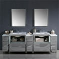 thumbnail image 4 of Fresca Torino 96" Engineered Wood Bathroom Vanity with Integrated Sinks in Gray, 4 of 5
