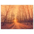 thumbnail image 2 of Forest Road into Sunrise - Landscape Photography Canvas Art Print, 2 of 3