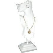White Mannequin Necklace Bust Jewelry Display 20" New