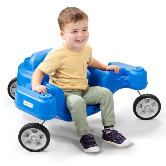 Simplay3 Galaxy Glider Ride-On Toy for Toddlers and Kids Ages 1-1/2 to 5 Years, Blue