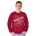 thumbnail image 5 of Grandfather Dad Jokes Funny Grandpa Men's Crewneck Sweatshirt Brisco Brands X, 5 of 6