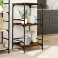 thumbnail image 4 of vidaXL Kitchen Trolley Rolling Utility Storage Living Room Engineered Wood, 4 of 16