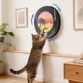 thumbnail image 2 of Wall-Mounted Cat Scratcher Record Player Design Non-Slip Bottom, 2 of 7