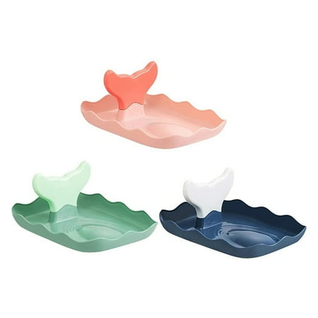 

3-Piece Set of Pot Cover Holder Mermaid Fish Tail Spoon Holder
