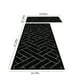thumbnail image 3 of Juego de 2 Tapetes Antifatiga para Cocina, Alfombras Acolchadas Antideslizantes para Escritorio de Pie, Juego de Tapetes Impermeables para Cocina y Oficina, 40 X 60 Cm y 40 X 120 Cm, Multicolor/Negro, 3 of 7