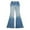 Blue, variant on REDARER Girls' Flare Jeans Gradient Wash Elastic Waist Bell Bottom Casual Denim Pants,10-12 Years