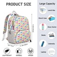 thumbnail image 5 of Colorful Funny Dachshund Backpack Backpack for School,Cute School Bag,Schoolbag with Adjustable Shoulder Straps & Padded Back,13.8"x11.4"x6", 5 of 5