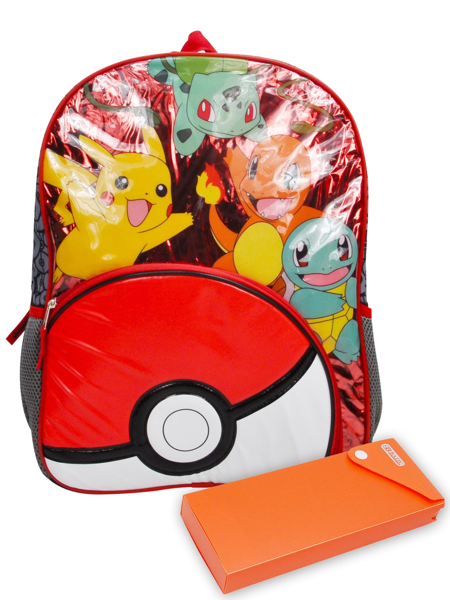 Licensed Product Pokemon Pikachu Large 16/" inches Rolling Backpack /& Lunch NEW