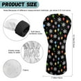 thumbnail image 6 of Yuyamidu Colorful Lights Golf Club Headcover Snowflake Golf Head Protective Cover PU Leather Driver Fairway Wood Hybrid Head Cover, Christmas Decor, 6 of 7