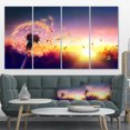 thumbnail image 1 of Dandelion at Sunset Freedom to Wish - Abstract Wall Art Canvas, 1 of 3