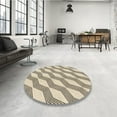 thumbnail image 4 of Ahgly Company Tapis d'Intérieur Lavable en Machine Carré Beige Blé Transitionnel, 6 Pieds Carré, 4 of 7