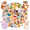 4A, variant on 35pcs-50pcs Cute Animal Stickers Fun Cartoon Decals Playful Kids Stickers for Phone Laptops Suitcase