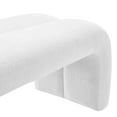 thumbnail image 6 of Modway Dax Solid Wood Frame and Chenille Upholstered Accent Bench in Frost, 6 of 9