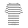 thumbnail image 6 of Enjoytime Womens Summer Tops Striped Short Sleeve Plus Size Shirts Fashion Loose Business Casual Work Blouse, 6 of 7