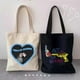 thumbnail image 4 of My Chemical Romance Mcr Dead Hell Heaven Flower i'm not okay Bolsos de lona para mujer, bolsos de hombro estilo Harajuku, 4 of 5