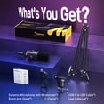 thumbnail image 2 of MAONO Dynamic Gaming Microphone with Boom Arm: XLR/USB Podcast Microphone with Software, Mute Button, Gain Control, RGB PC Mic fo, 2 of 9