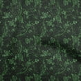 thumbnail image 1 of oneOone Cotton Poplin Green Fabric Asian Batik Floral Quilting Supplies Print Sewing Fabric By The Yard 42 Inch Wide, 1 of 4