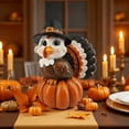 thumbnail image 6 of Thanksgiving Turkey & Pumpkin Resin Decor - Stunning Ornament for Holiday Parties & Festive Gatherings(B), 6 of 10