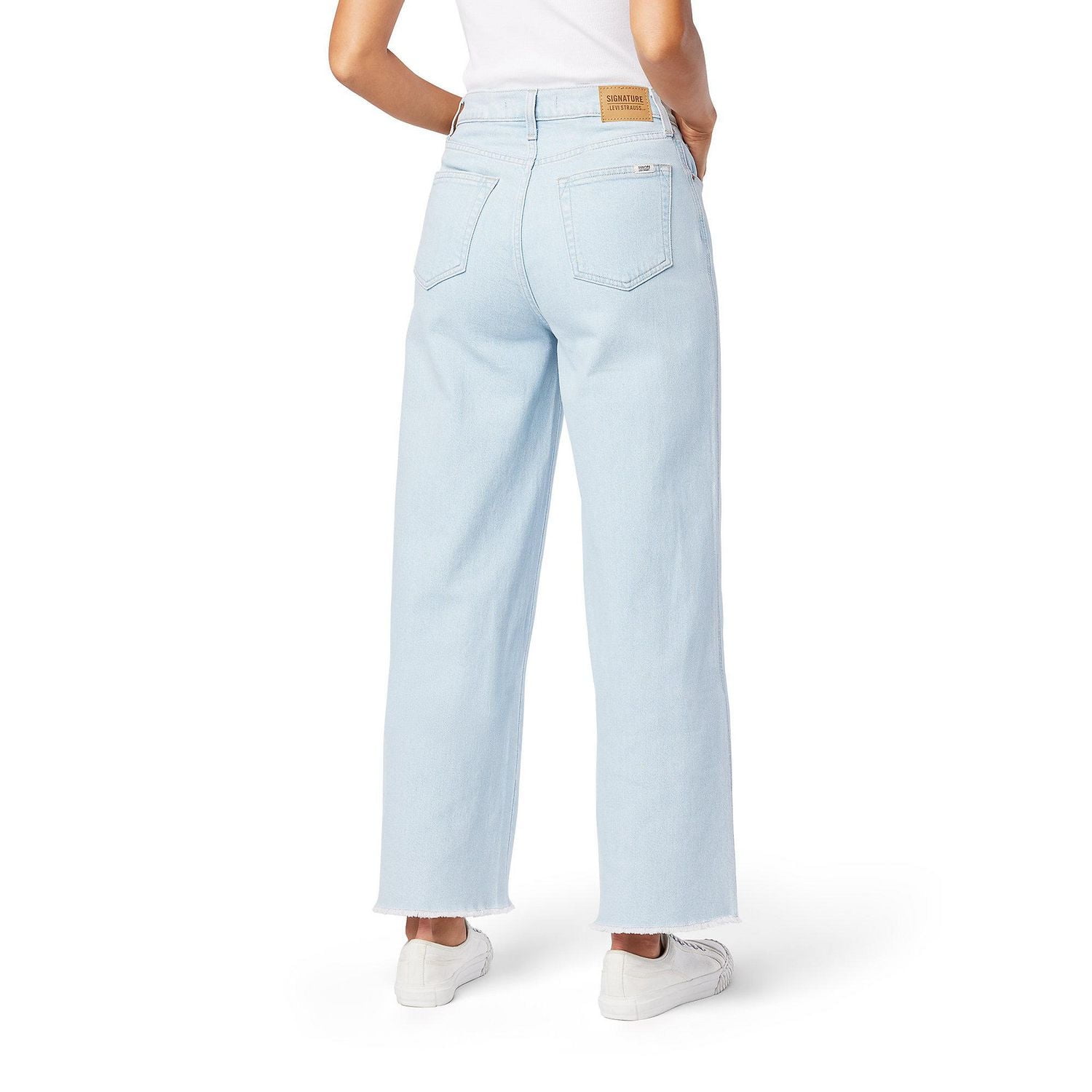 Levi Strauss Signature.MD Jean taille haute à jambe large d’époque pour femme