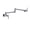 Chrome, variant on Filler Tap Foldable Kitchen Faucet Single Cold Sink Tap Rotate Folding Spout Chrome Brass Wall Mounted Crane