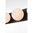 thumbnail image 5 of Living District Jaylin 4-Light Iron & Glass Bath Sconce in Black/Frosted White, 5 of 6