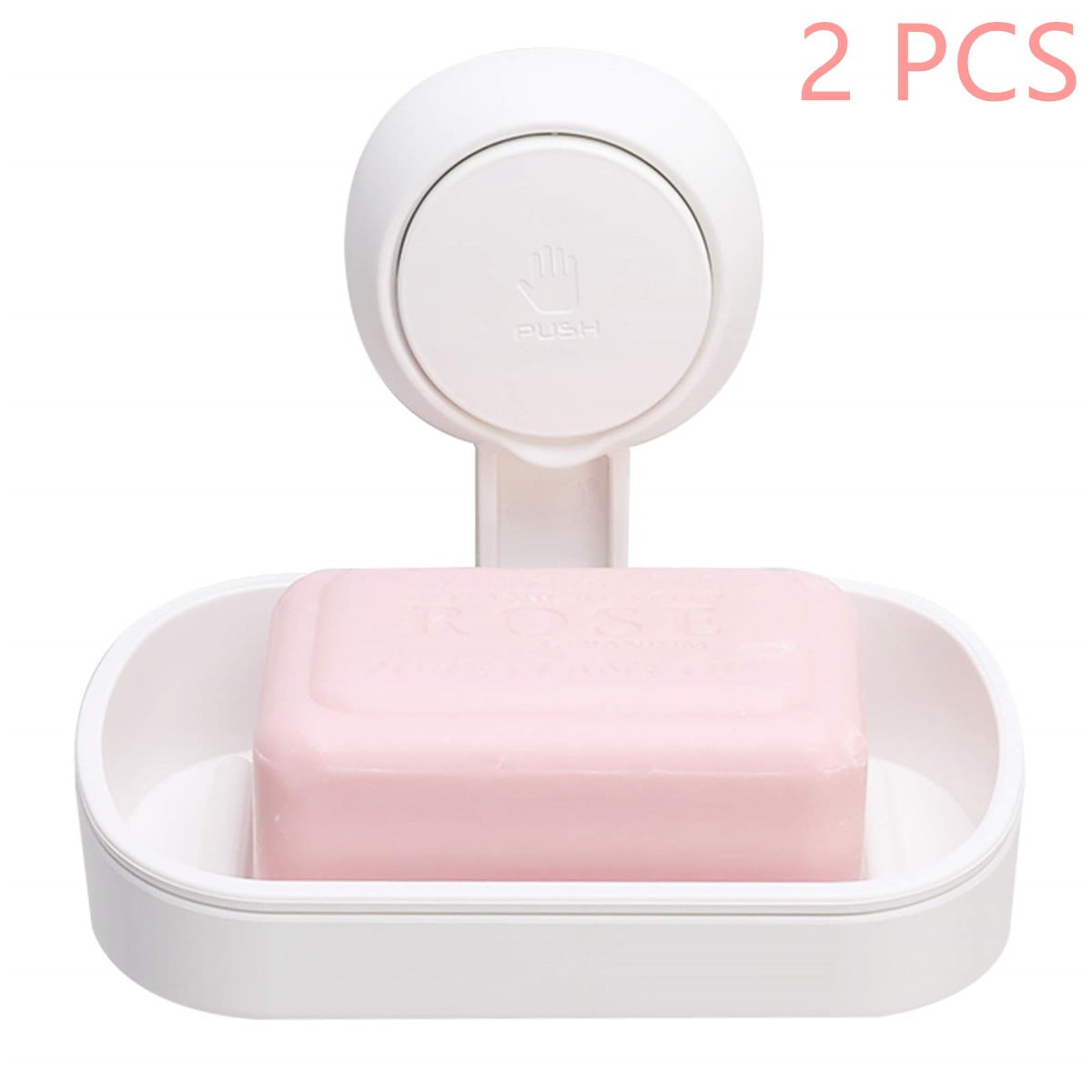 LEVERLOC Soap Holder Soap Dish for Shower Suction Cup Wall Mounted  NO-Drilling Self Draining Removable Waterproof Strong Vacuum Suction Bar  Soap Holder for Shower Bathroom Bathtub Kitchen Sink - Yahoo Shopping