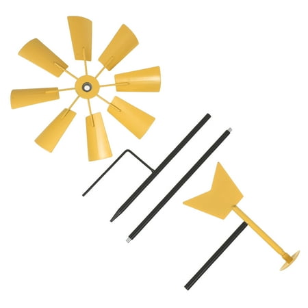 

NUOLUX Iron Windmill Yard Winnower Garden Ornament for Outdoors