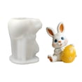 thumbnail image 3 of Easter Cartoon Little Rabbit Easter Egg Decorative Item Silicone DIY Chocolate Cake Baking, 3 of 7